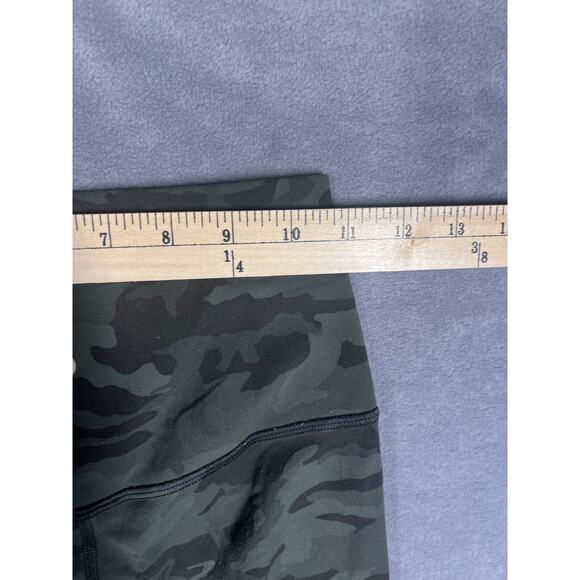 Lululemon Legging Women's 22 Green Camouflage Elastic Waist Pull On Performance - Picture 3 of 7